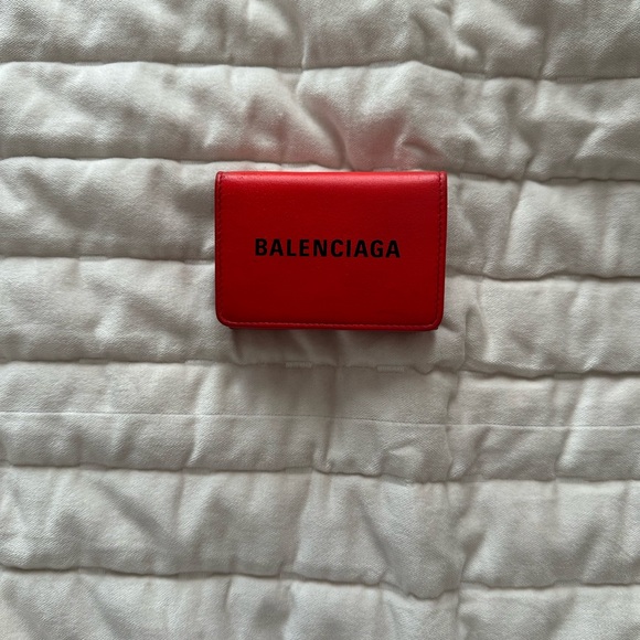 Red Balenciaga Wallet - Picture 1 of 8
